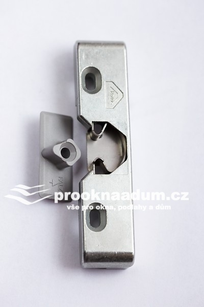 Madlo balkonové zlatý dub a západka pro balkonové dvoukřídlé dveře