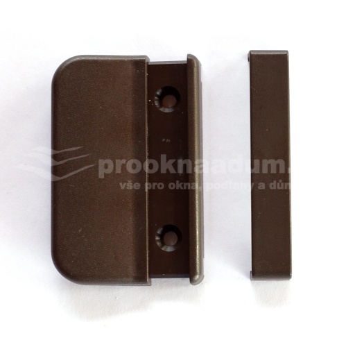 Madlo balkónové plastové hnědé