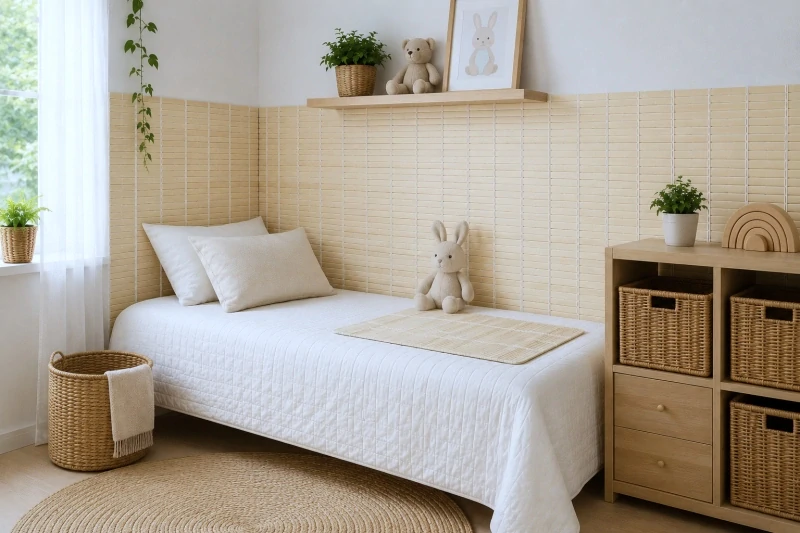 Bambusová rohož za postel 90x200 cm světlá - za postel, stěnu i balkon