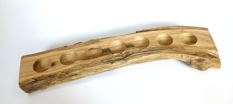 Dřevěný svícen z dubu 48x9x6cm