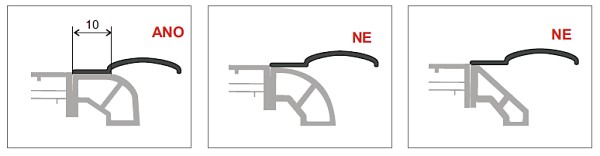 monjtáž textilní rolety elegance